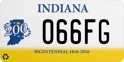 IN license plate 066FG