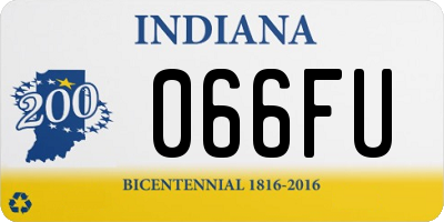 IN license plate 066FU