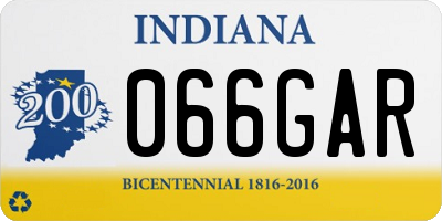 IN license plate 066GAR