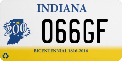 IN license plate 066GF