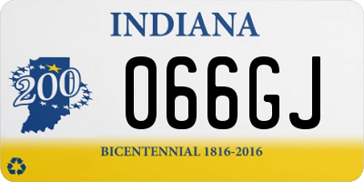 IN license plate 066GJ