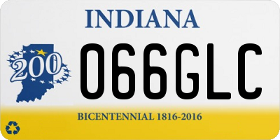 IN license plate 066GLC
