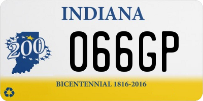 IN license plate 066GP