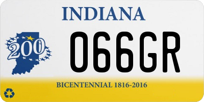 IN license plate 066GR