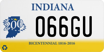 IN license plate 066GU