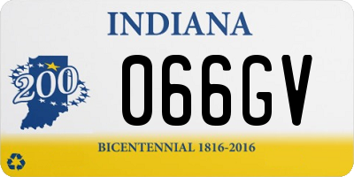 IN license plate 066GV