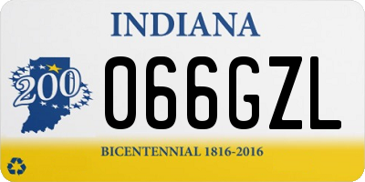 IN license plate 066GZL