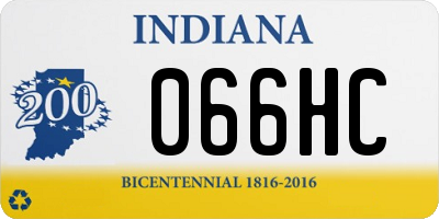 IN license plate 066HC