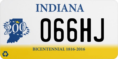 IN license plate 066HJ