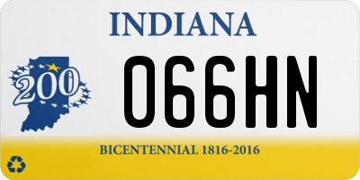 IN license plate 066HN