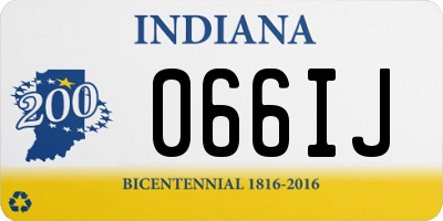 IN license plate 066IJ