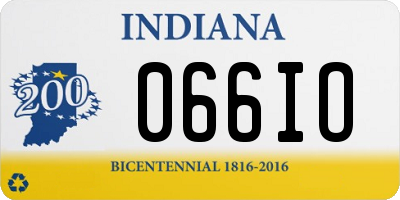 IN license plate 066IO