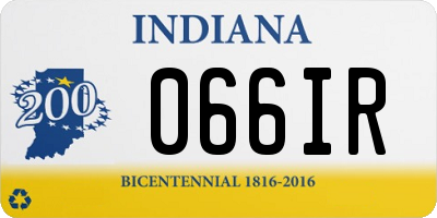 IN license plate 066IR