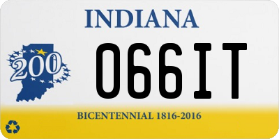 IN license plate 066IT