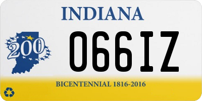 IN license plate 066IZ