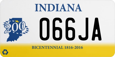 IN license plate 066JA