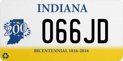 IN license plate 066JD