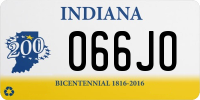 IN license plate 066JO