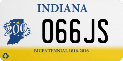 IN license plate 066JS
