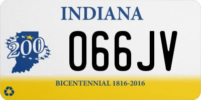 IN license plate 066JV