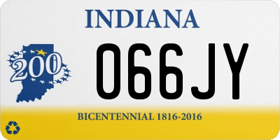 IN license plate 066JY