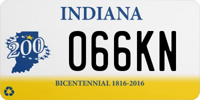 IN license plate 066KN