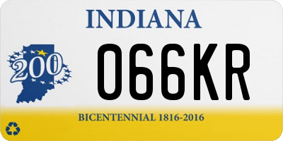 IN license plate 066KR