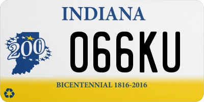 IN license plate 066KU