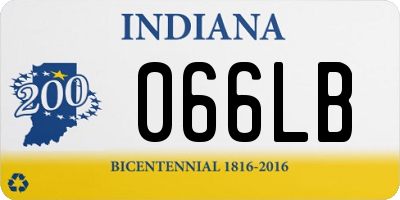 IN license plate 066LB