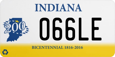 IN license plate 066LE