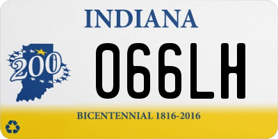 IN license plate 066LH