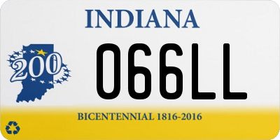 IN license plate 066LL