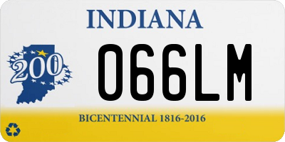 IN license plate 066LM