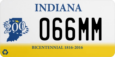 IN license plate 066MM