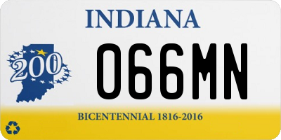 IN license plate 066MN