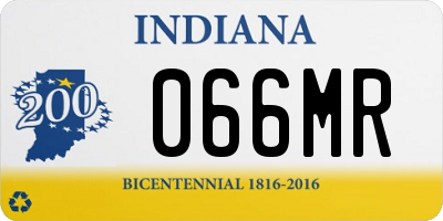 IN license plate 066MR