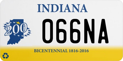 IN license plate 066NA