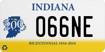 IN license plate 066NE