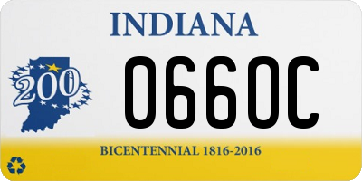 IN license plate 066OC