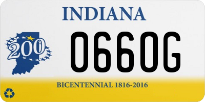 IN license plate 066OG