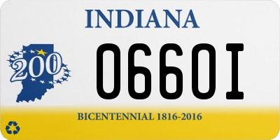 IN license plate 066OI