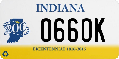 IN license plate 066OK