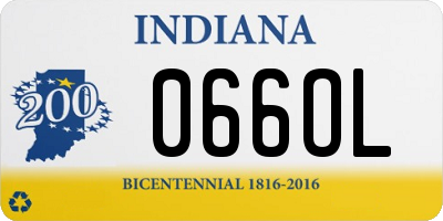 IN license plate 066OL