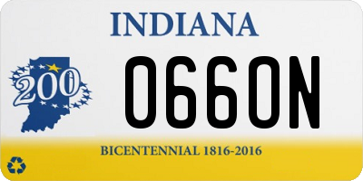 IN license plate 066ON