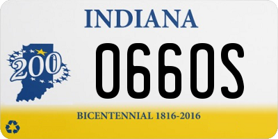 IN license plate 066OS