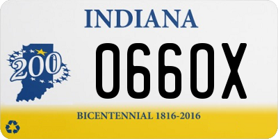 IN license plate 066OX