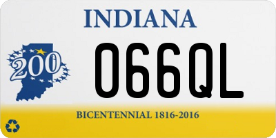 IN license plate 066QL