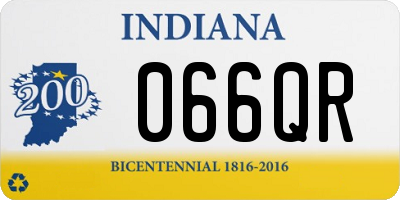 IN license plate 066QR