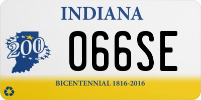 IN license plate 066SE