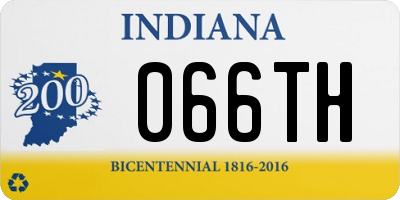IN license plate 066TH